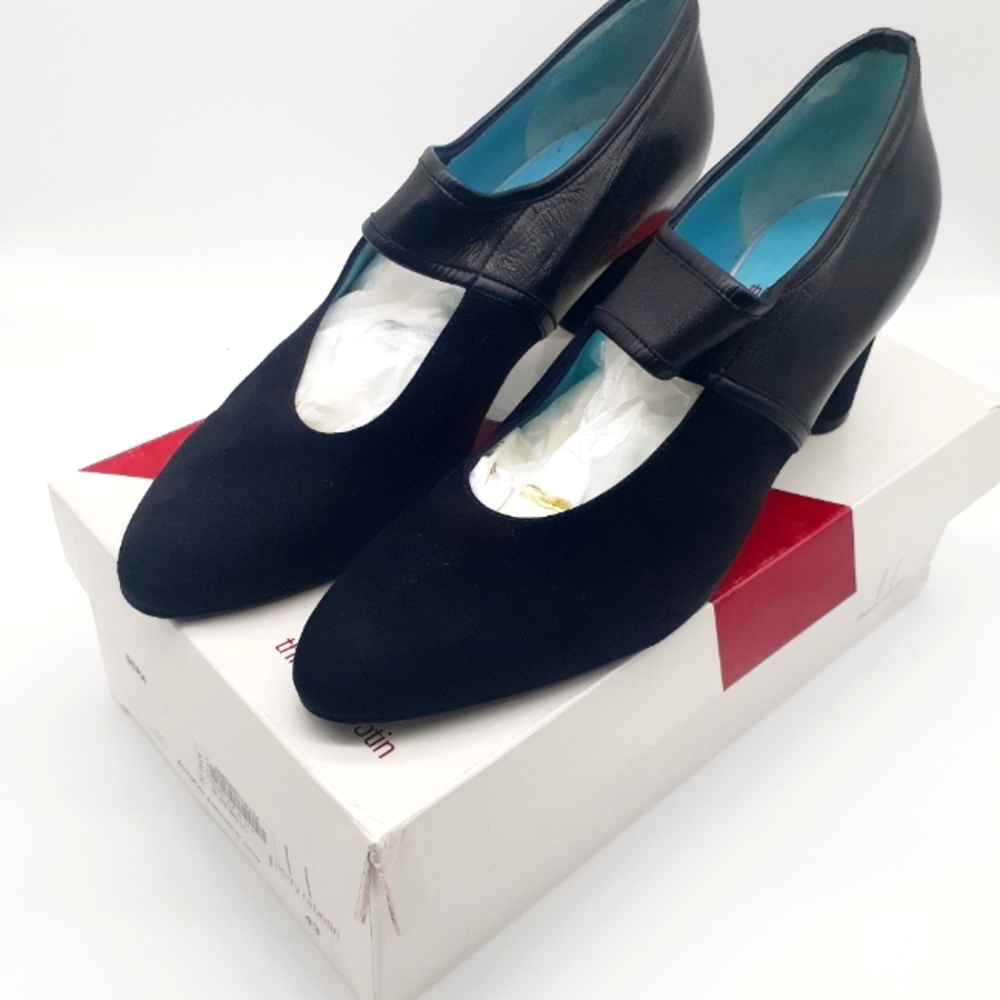 Thierry Rabotin high heels Black Suede Nappa Womens Size 13 M : 43